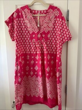 Women's Fuchsia Patterned dress